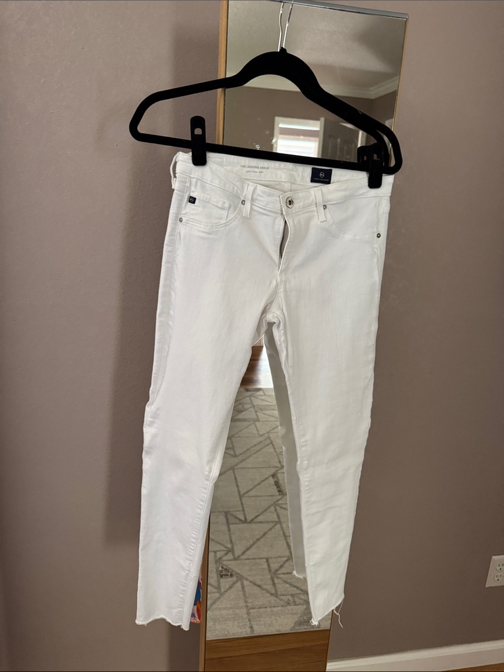 AG Adriano Goldschmied White Skinny Jeans - Stretch Denim